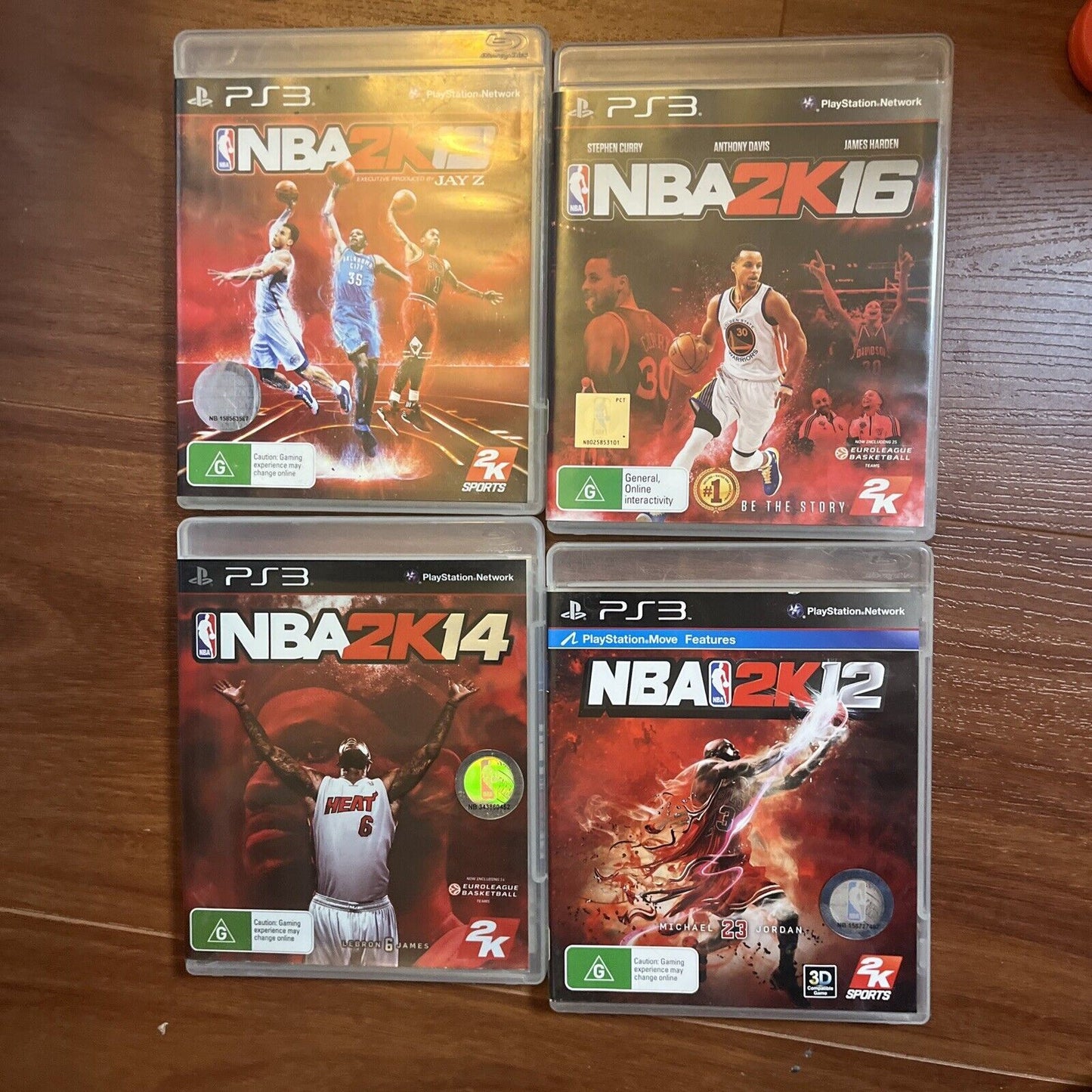 NBA 2K12, NBA 2K13, NBA 2K14 NBA 2K16 Sony Playstation 3 PS3