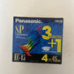 *New Sealed* 4x VHS-C Panasonic Super Premium SP EC-45 PAL/SECAM