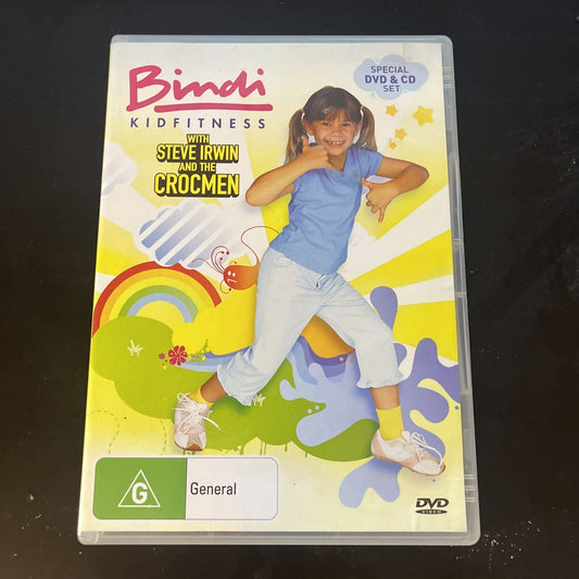 Bindi - Kidfitness With Steve Irwin And The Crocmen (DVD & CD, 2006) All Regions