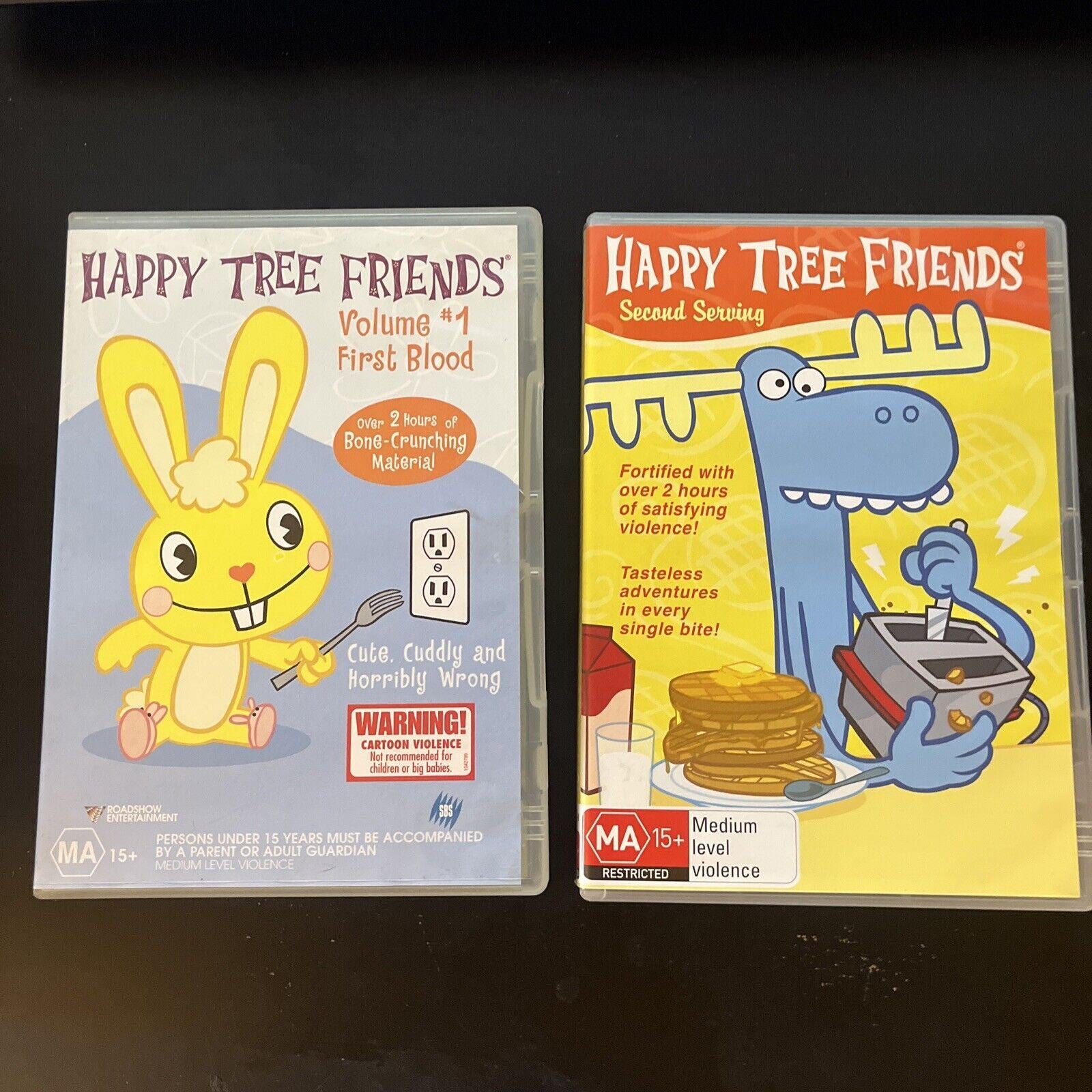 Happy Tree Friends : Volume 1 & 2 (DVD, 2002, 2-Disc) Region 4 – Retro Unit
