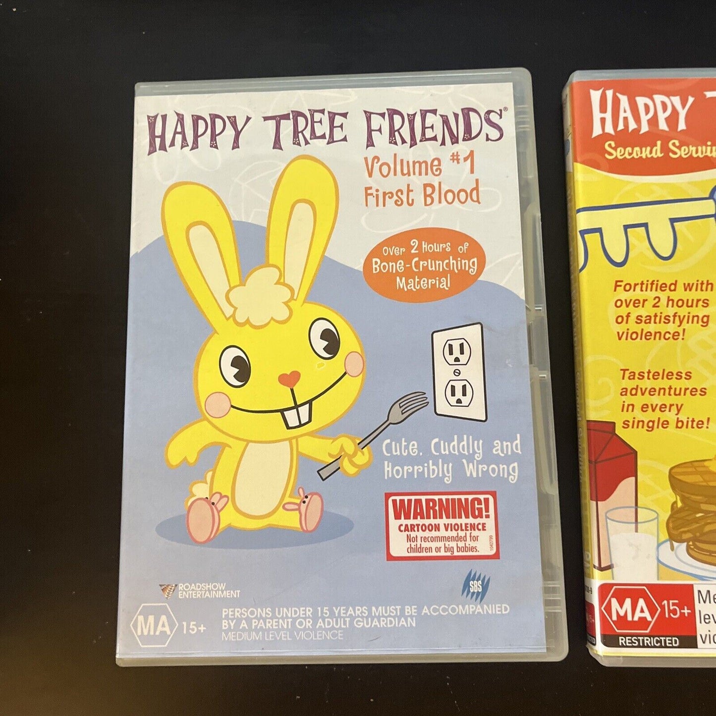 Happy Tree Friends : Volume 1 & 2 (DVD, 2002, 2-Disc) Region 4 – Retro Unit