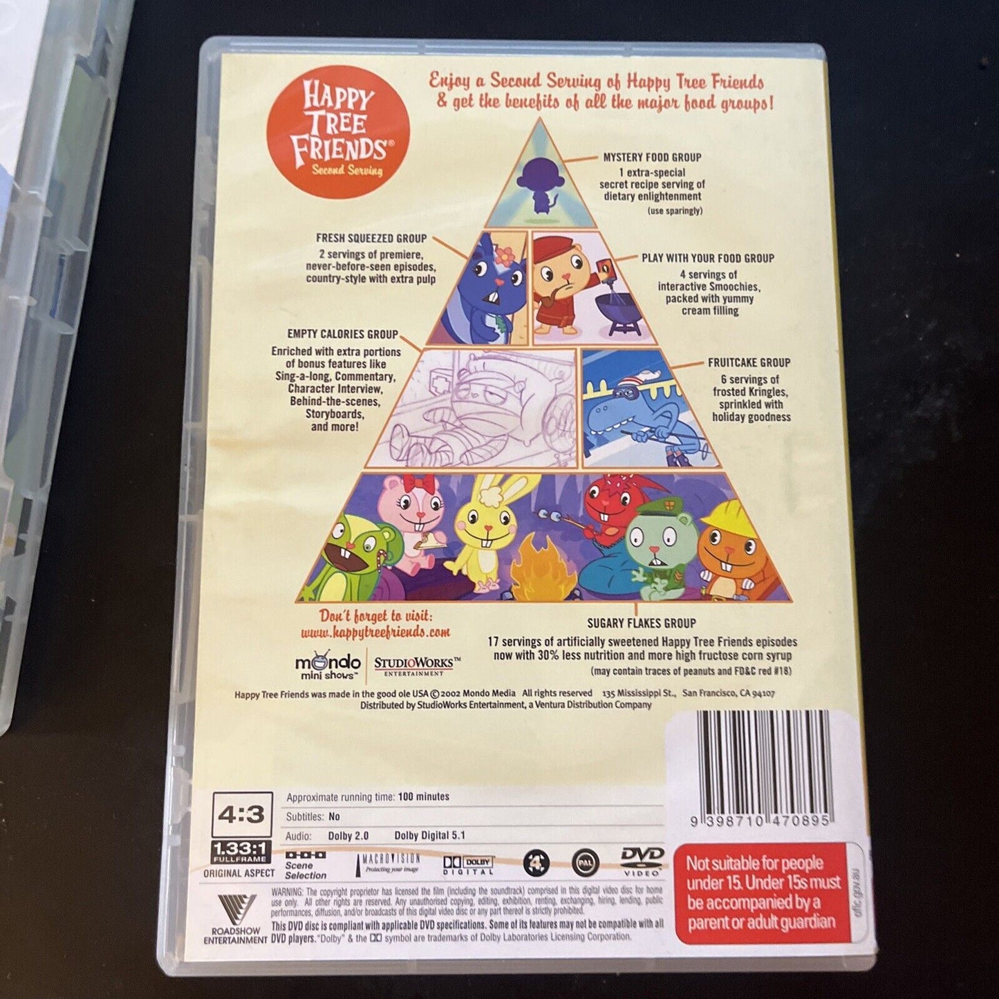 Happy Tree Friends : Volume 1 & 2 (DVD, 2002, 2-Disc) Region 4 – Retro Unit
