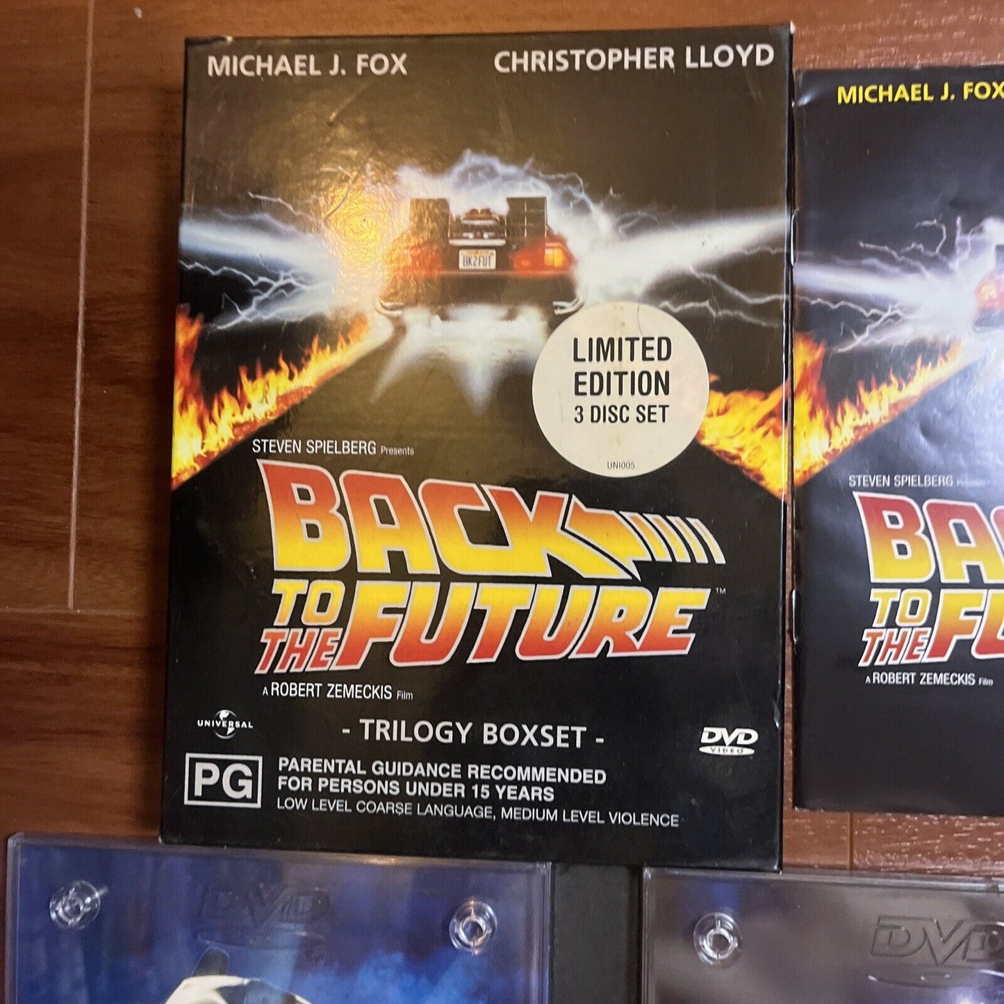 Back To The Future - The Trilogy Limited Edition (DVD, 1985, 3-Disc) Region 4 &2