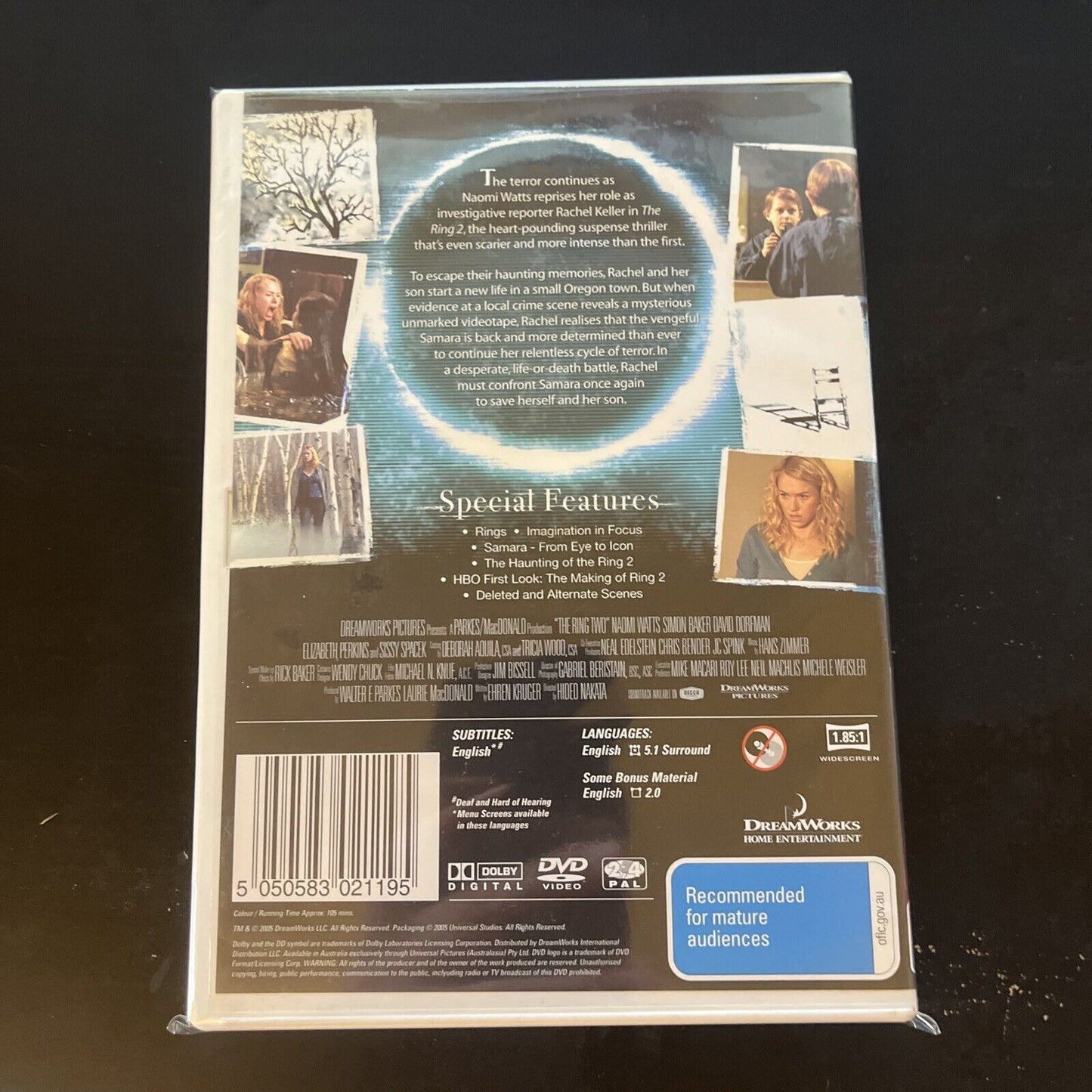 The Ring 2 (DVD, 2005) Naomi Watts, David Dorfman, Simon Baker NEW Region 4 &2
