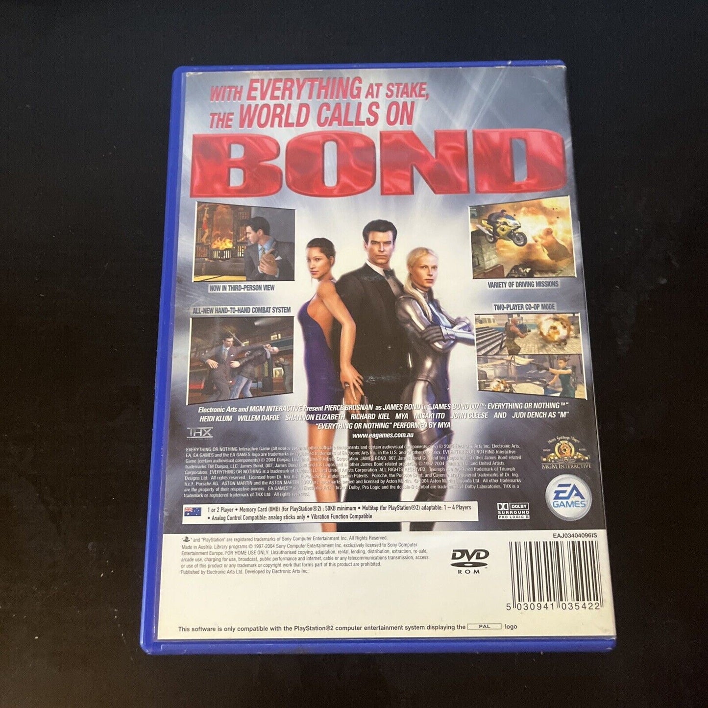 007 Everything Or Nothing - PS2 Sony Playstation 2 With Manual PAL