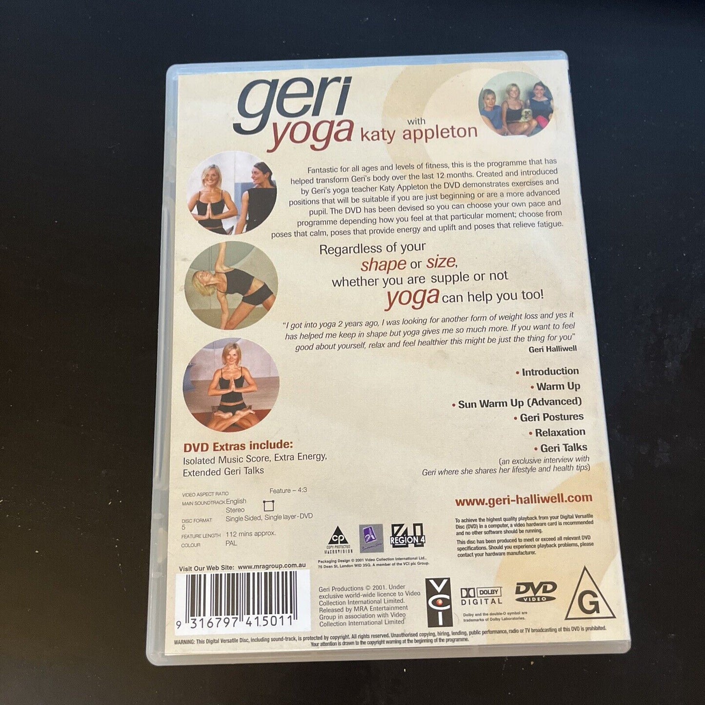 Geri Yoga with Katy Appleton (DVD, 2001) Region 4