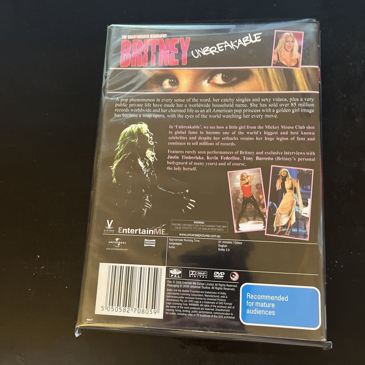 Britney - Unbreakable : The Unauthorized Biography (DVD, 2008) NEW Region 4