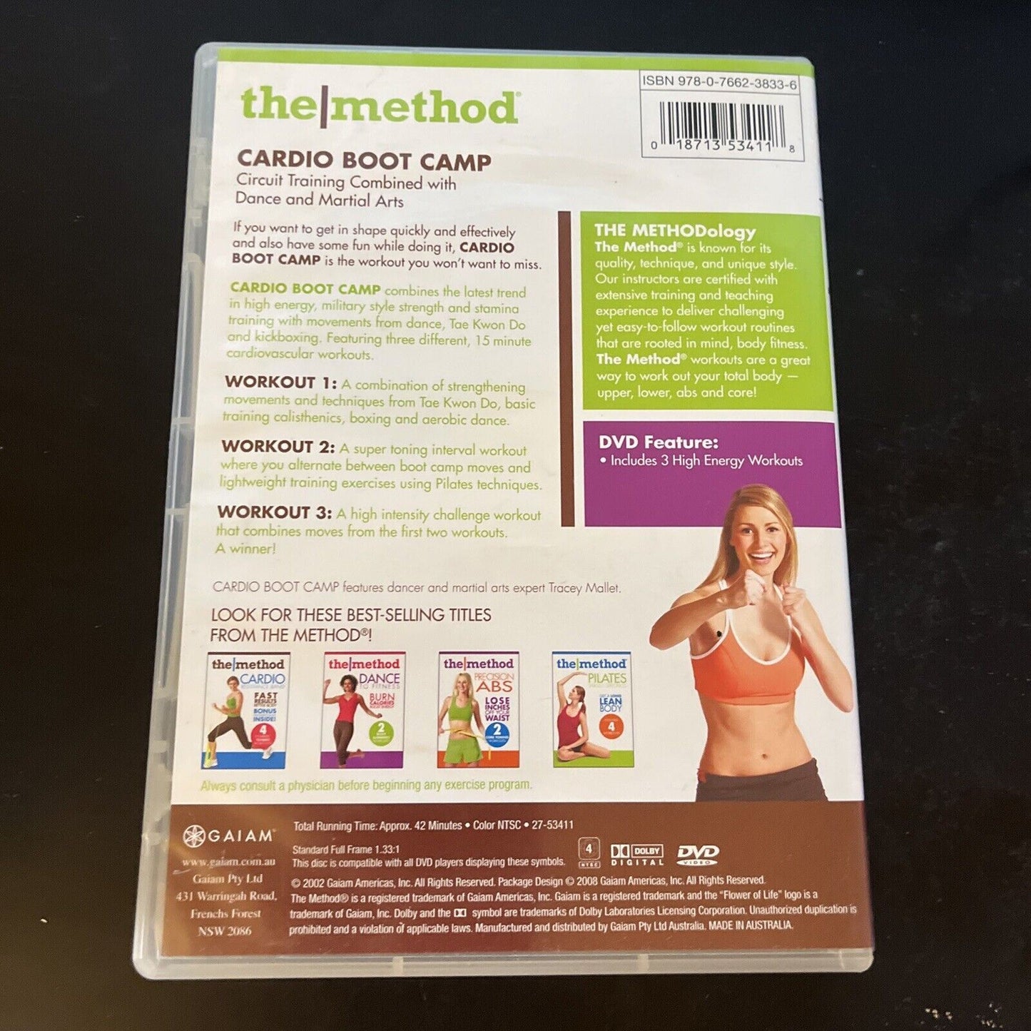The Method Cardio Boot Camp Burn Fat & Calories (DVD, 2002) Region 4