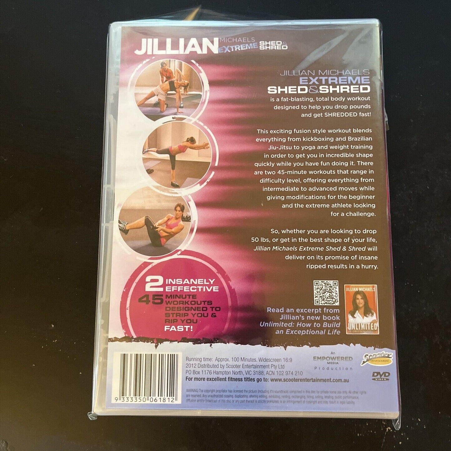 Jillian Michaels Extreme Shed & Shred (DVD, 2011) NEW All Regions