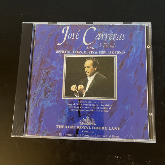 Jose Carreras and Friends Sing Operatic Arias Duets & Popular Songs (CD, 1991)