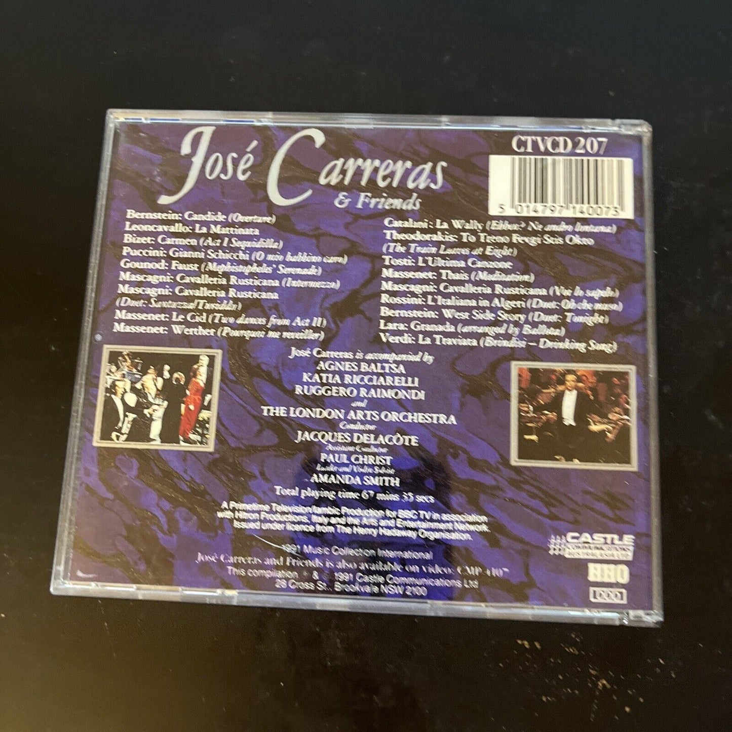 Jose Carreras and Friends Sing Operatic Arias Duets & Popular Songs (CD, 1991)