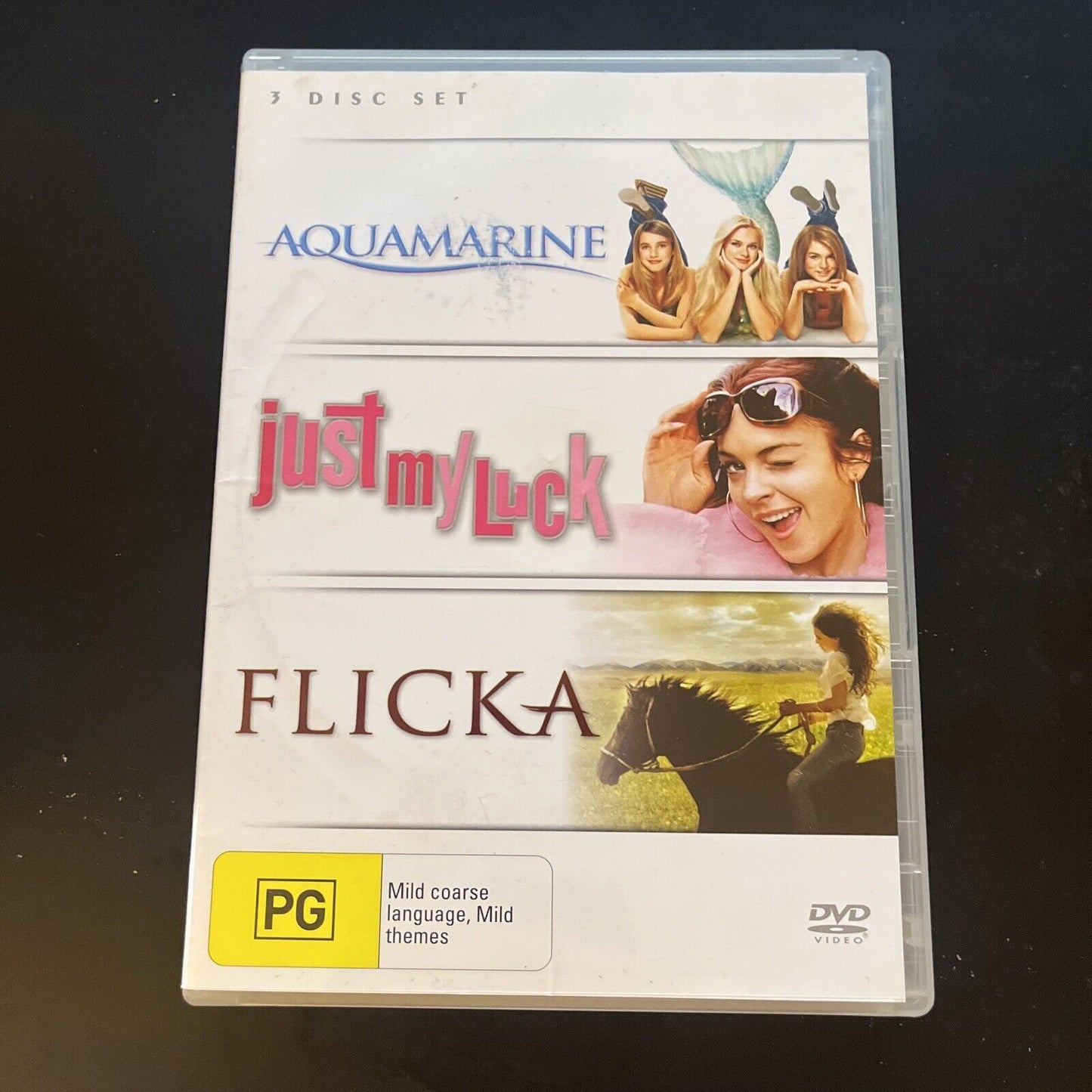 Aquamarine / Just My Luck / Flicka (DVD, 3-Disc)  Region 4