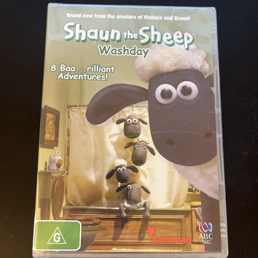 *New Sealed* Shaun The Sheep - Washday (DVD, 2007) Region 4