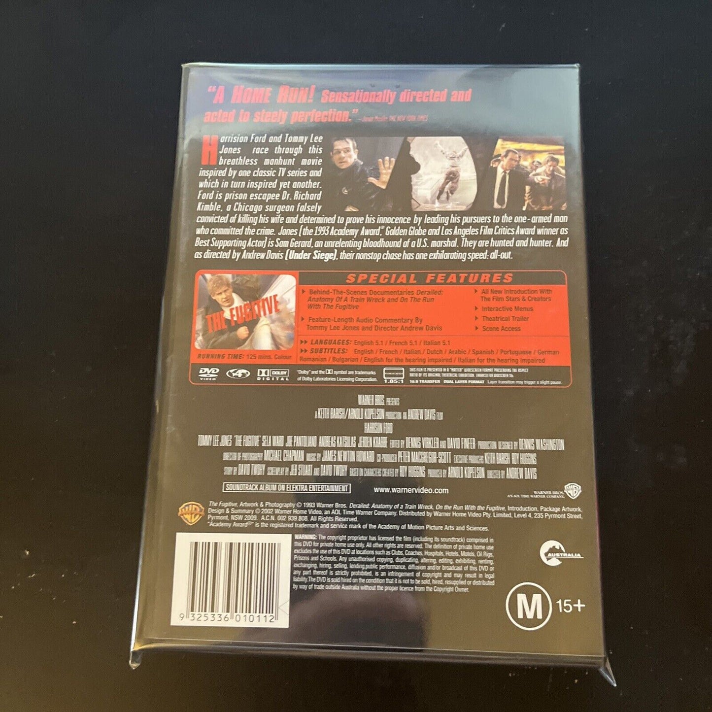 The Fugitive (DVD, 1993) Harrison Ford, Tommy Lee Jones NEW Region 4