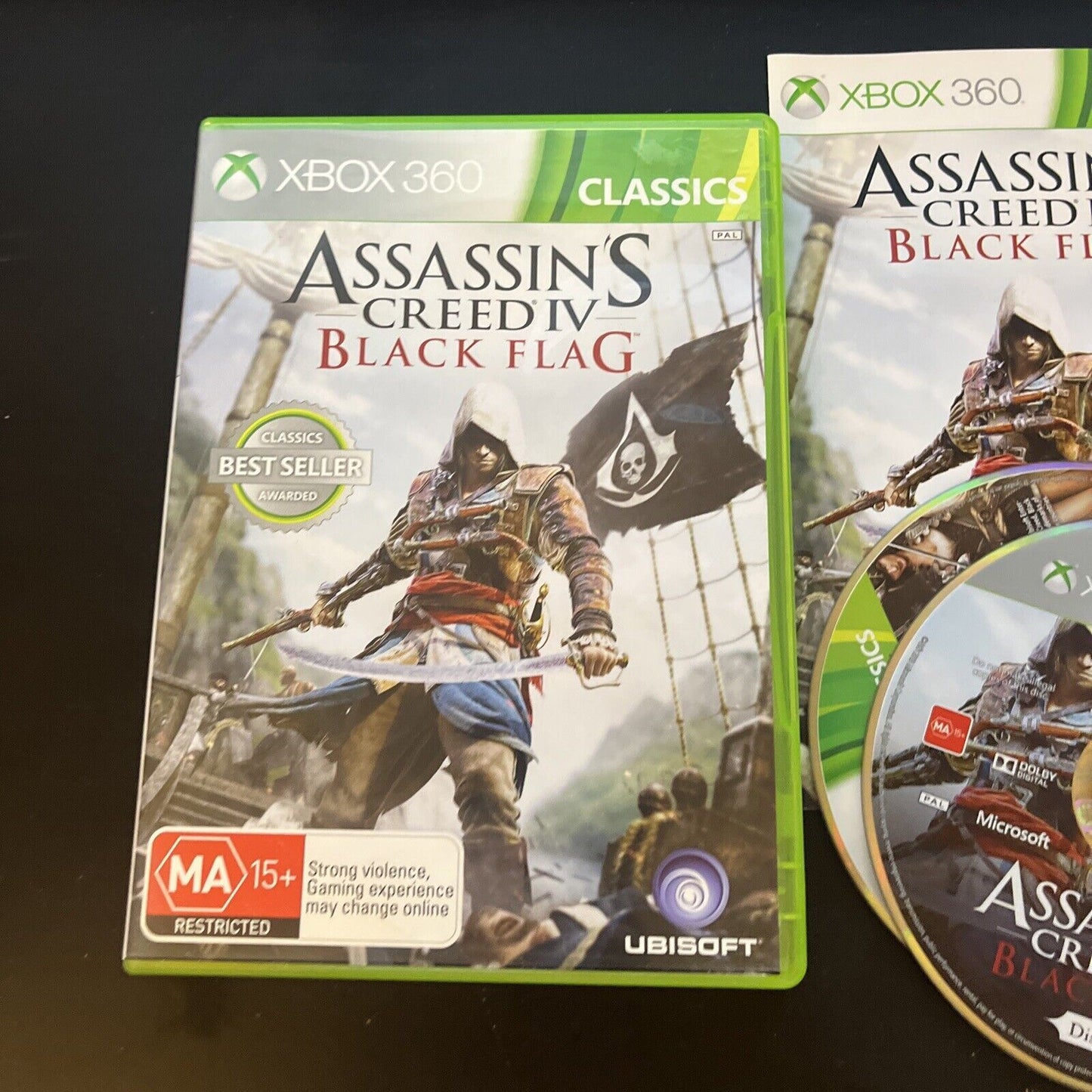 Assassins Creed 4 IV Black Flag Xbox 360 PAL Manual