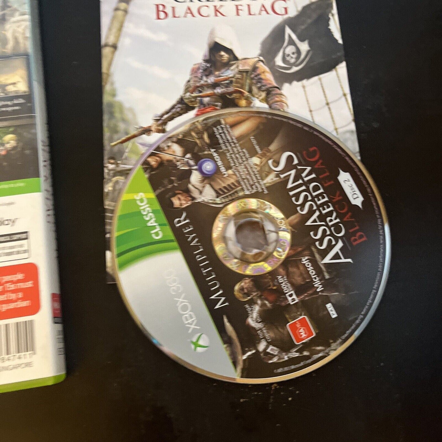 Assassins Creed 4 IV Black Flag Xbox 360 PAL Manual