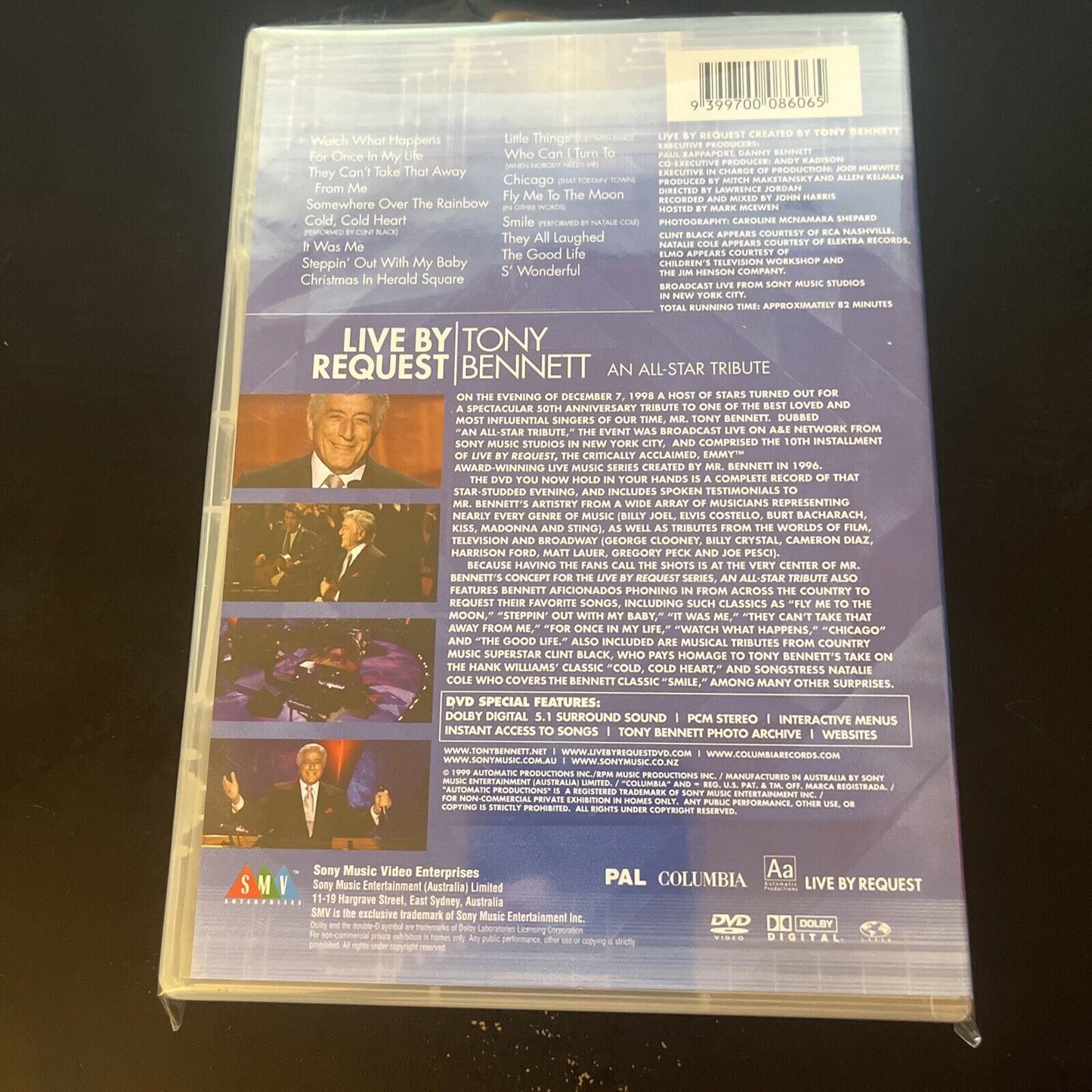 Tony Bennett - Live By Request (DVD, 1998) NEW Region 4 &1
