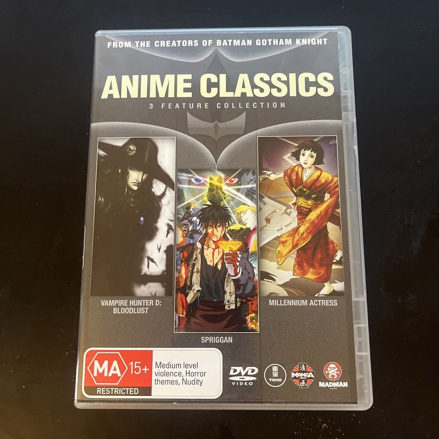 Vampire Hunter D: Bloodlust / Spriggan / Millennium Actress DVD Region 4