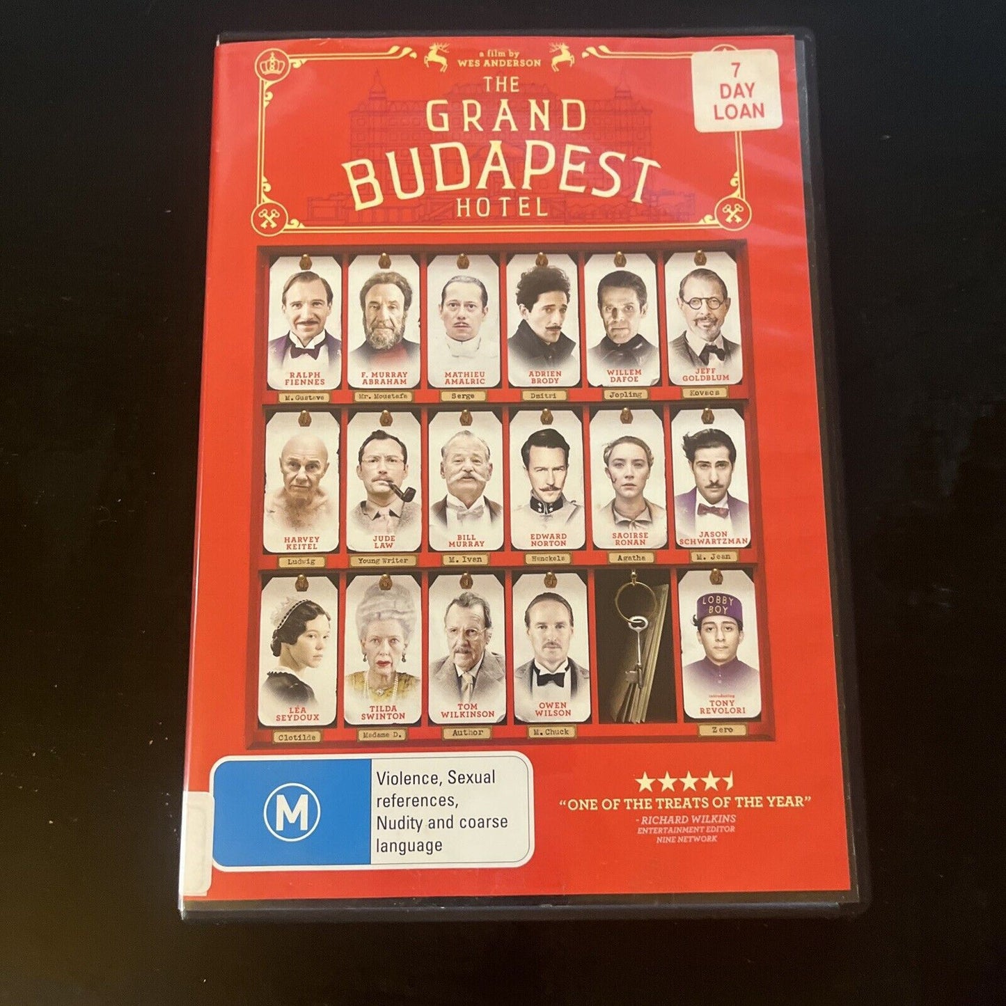 The Grand Budapest Hotel (DVD, 2013) Harvey Keitel, Jude Law, Region 4