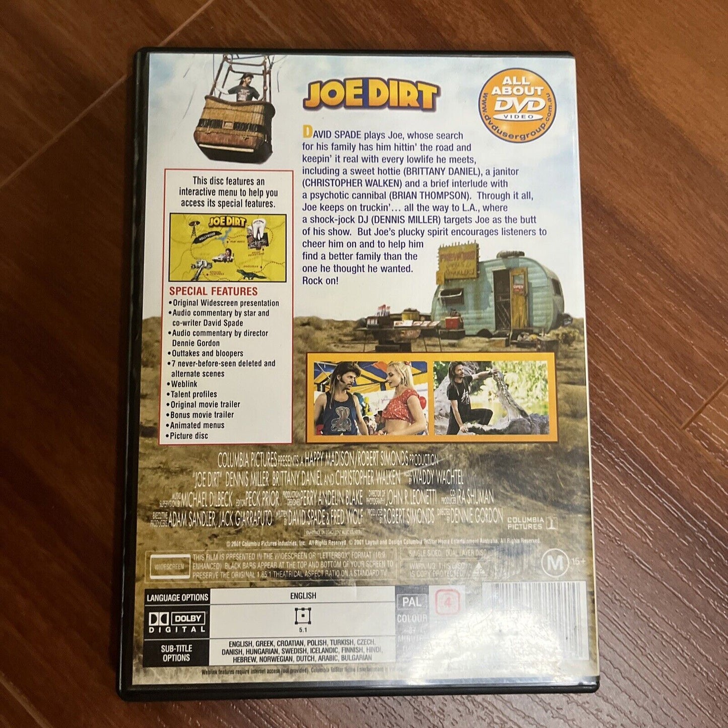 Joe Dirt (Collector's Edition, DVD, 2001) David Spade, Dennis Miller, Region 4