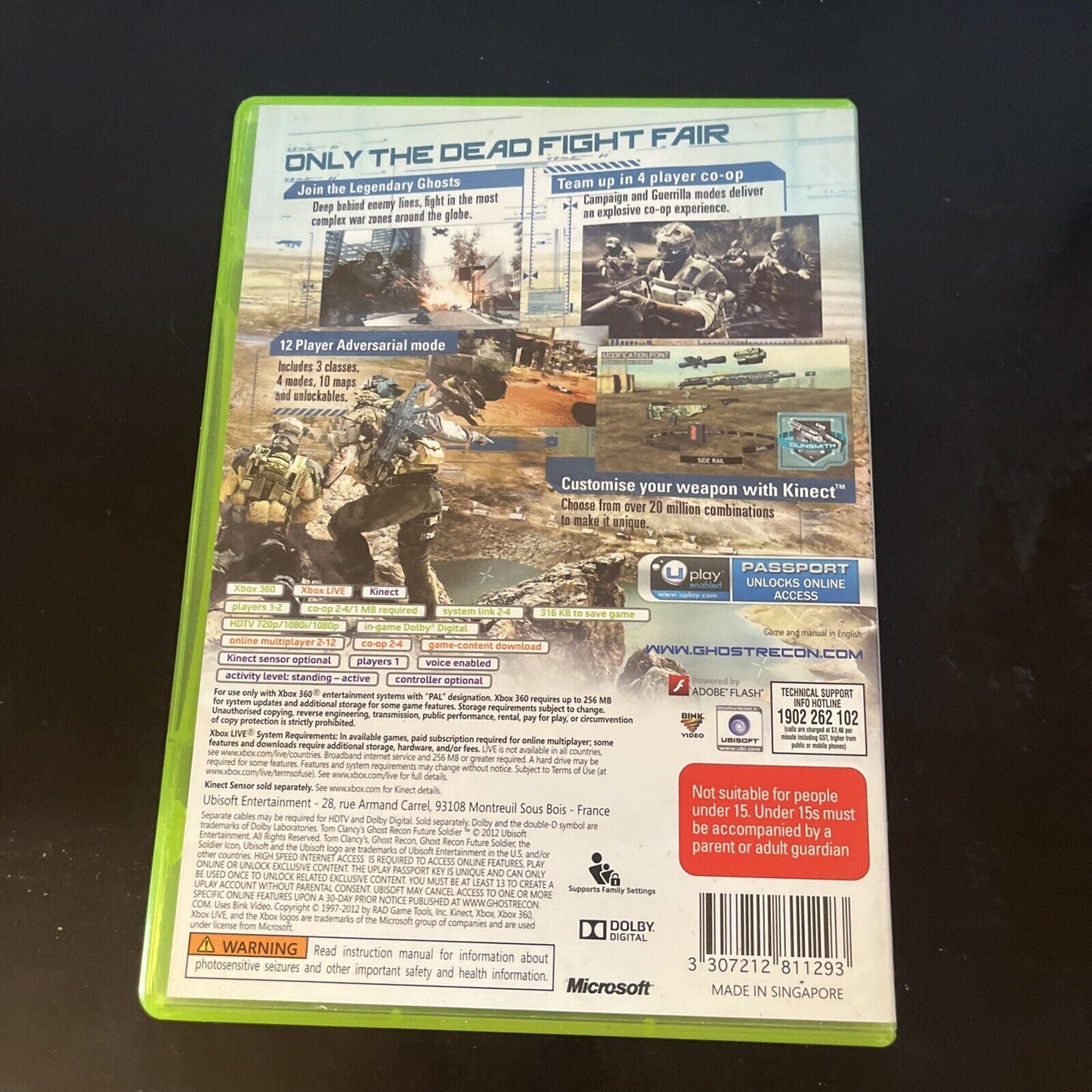 Tom Clancys Ghost Recon Future Soldier Microsoft Xbox 360 Game PAL