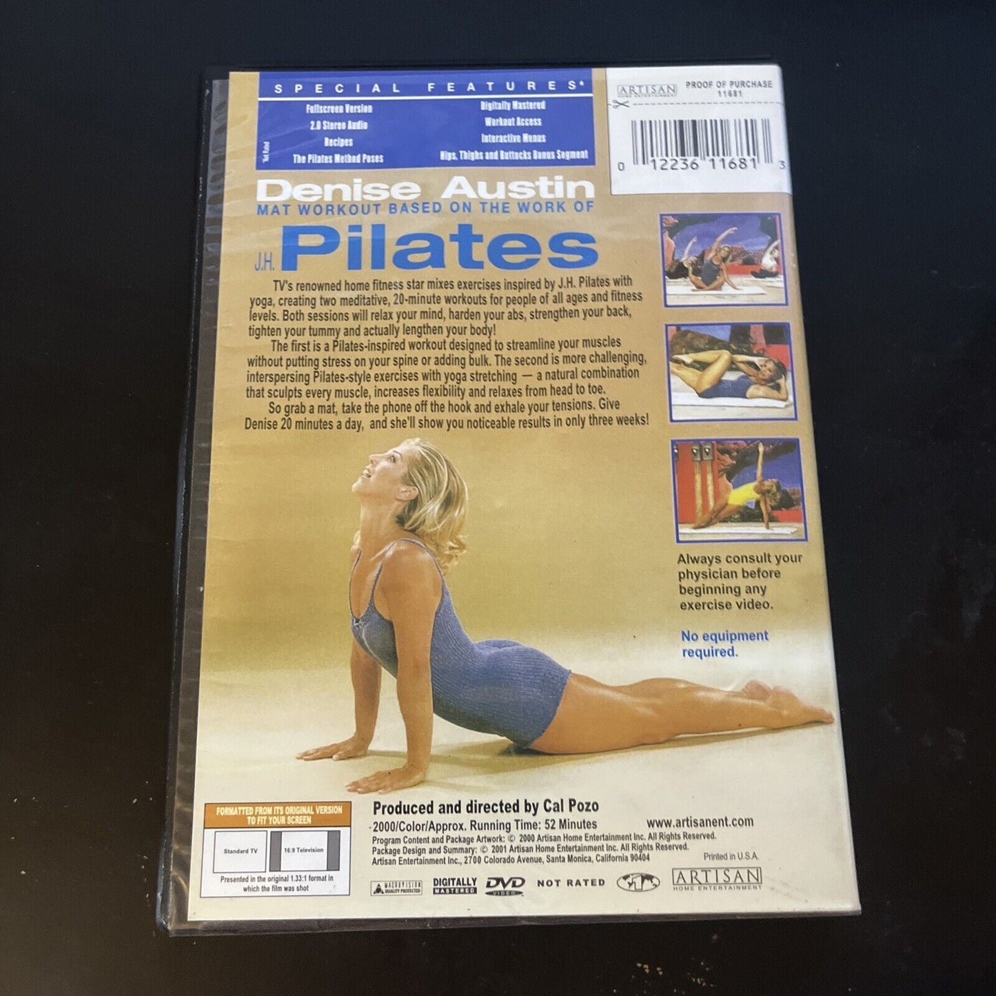 Denise Austin - Mat Workout Based on the Work of Pilates (DVD, 2000) Region 1