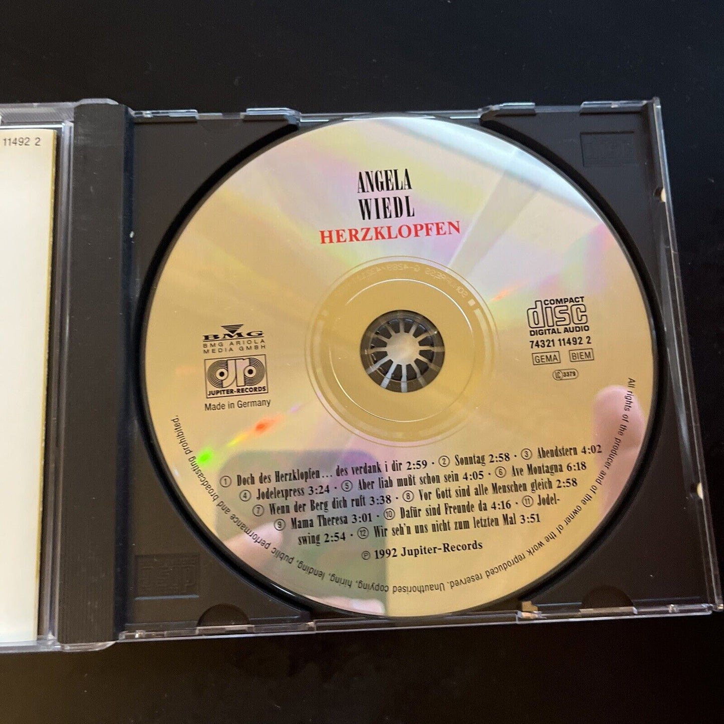 Angela Wiedl - Herzklopfen (CD, 1992)