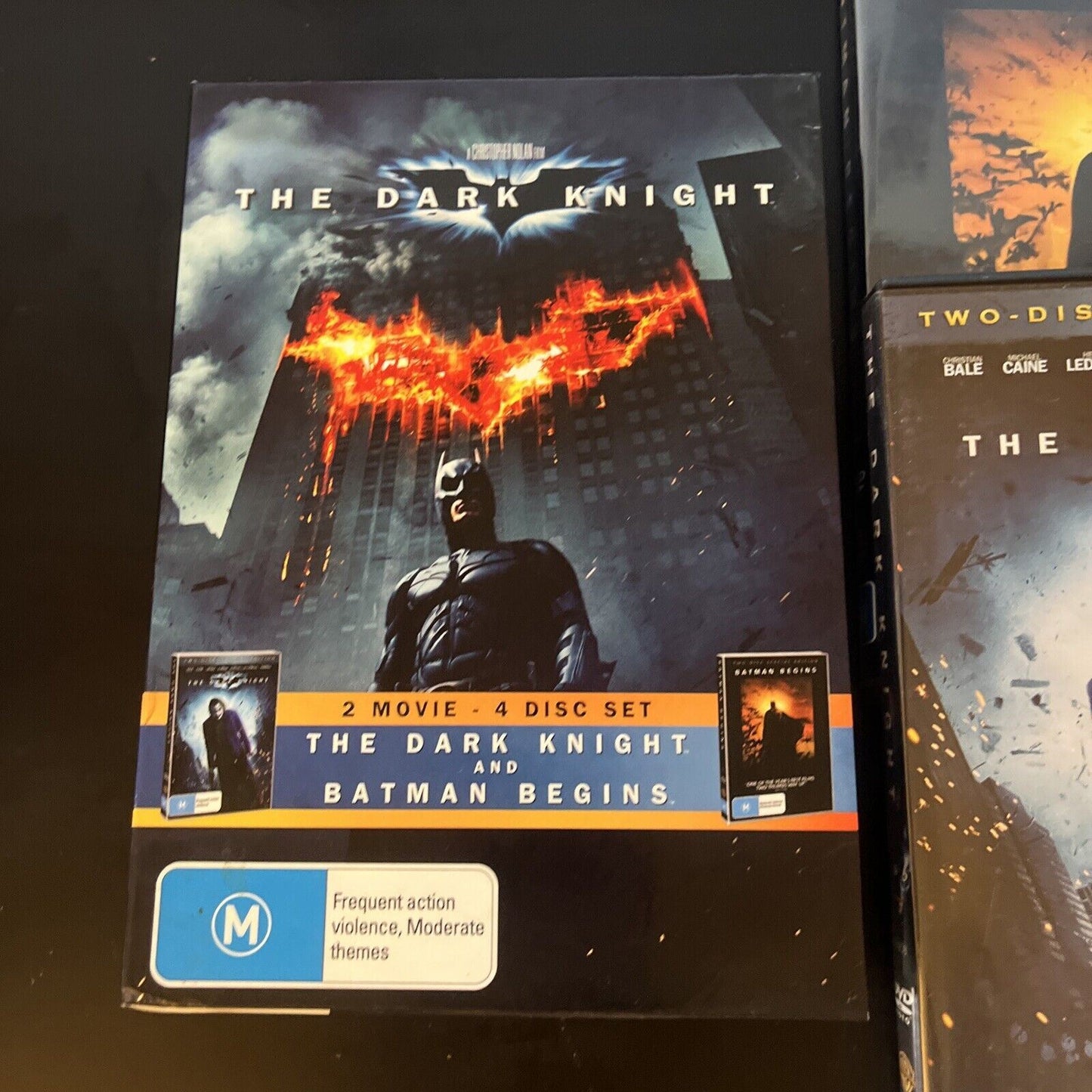 Batman Begins / The Dark Knight (DVD, 2008, 4-Disc) Region 4