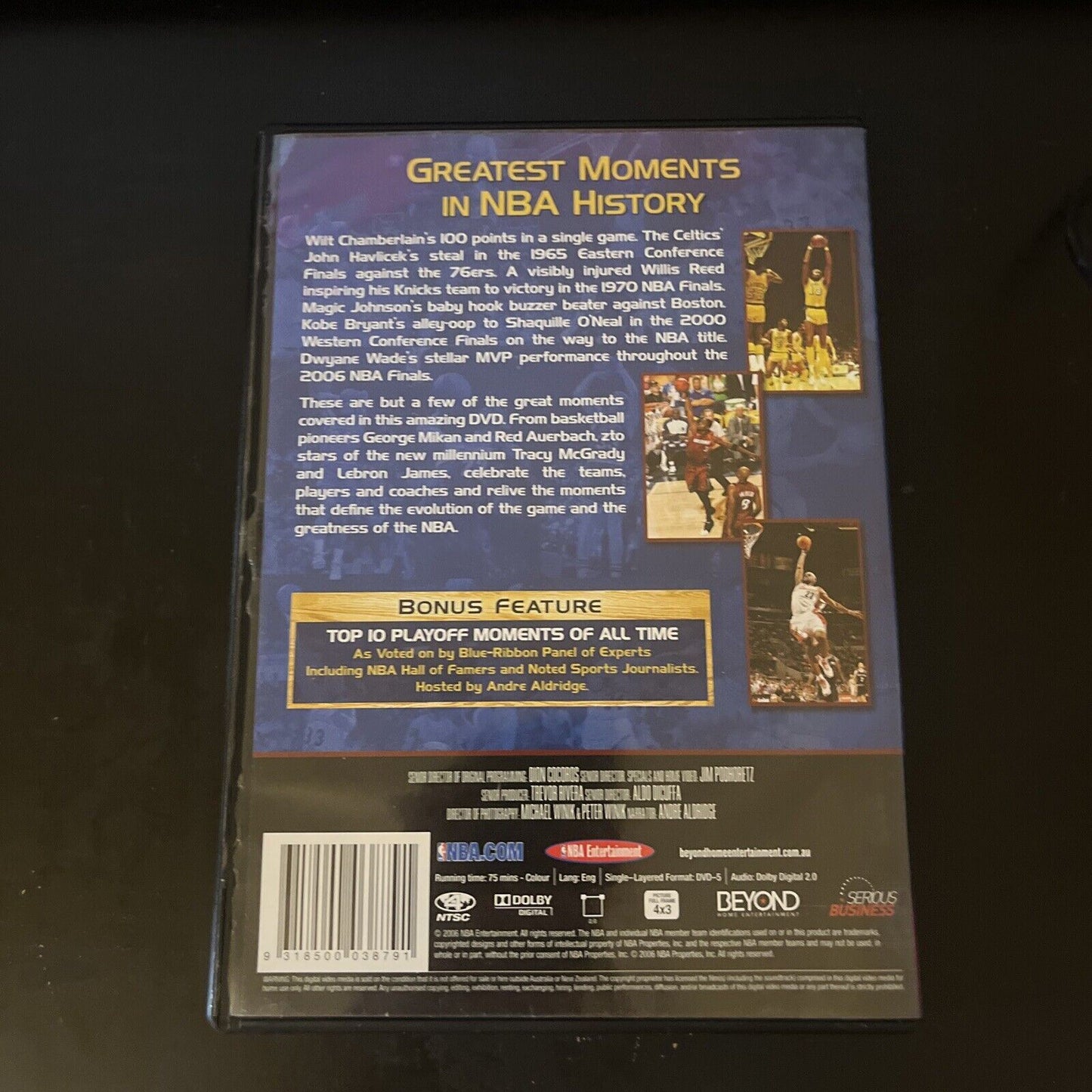 NBA Greatest Moments In NBA History 60th Anniversary Edition (DVD, 2006) Region4