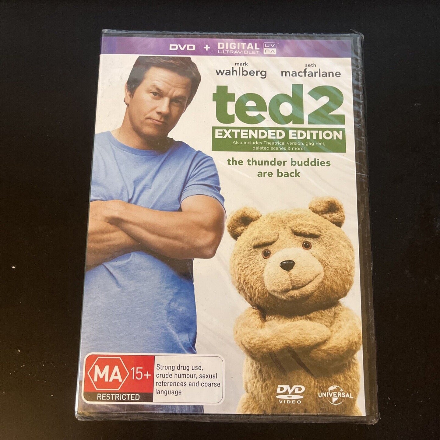 *New Sealed* Ted 2 (DVD, 2015) Mark Wahlberg, Seth MacFarlane, Region 4 &2