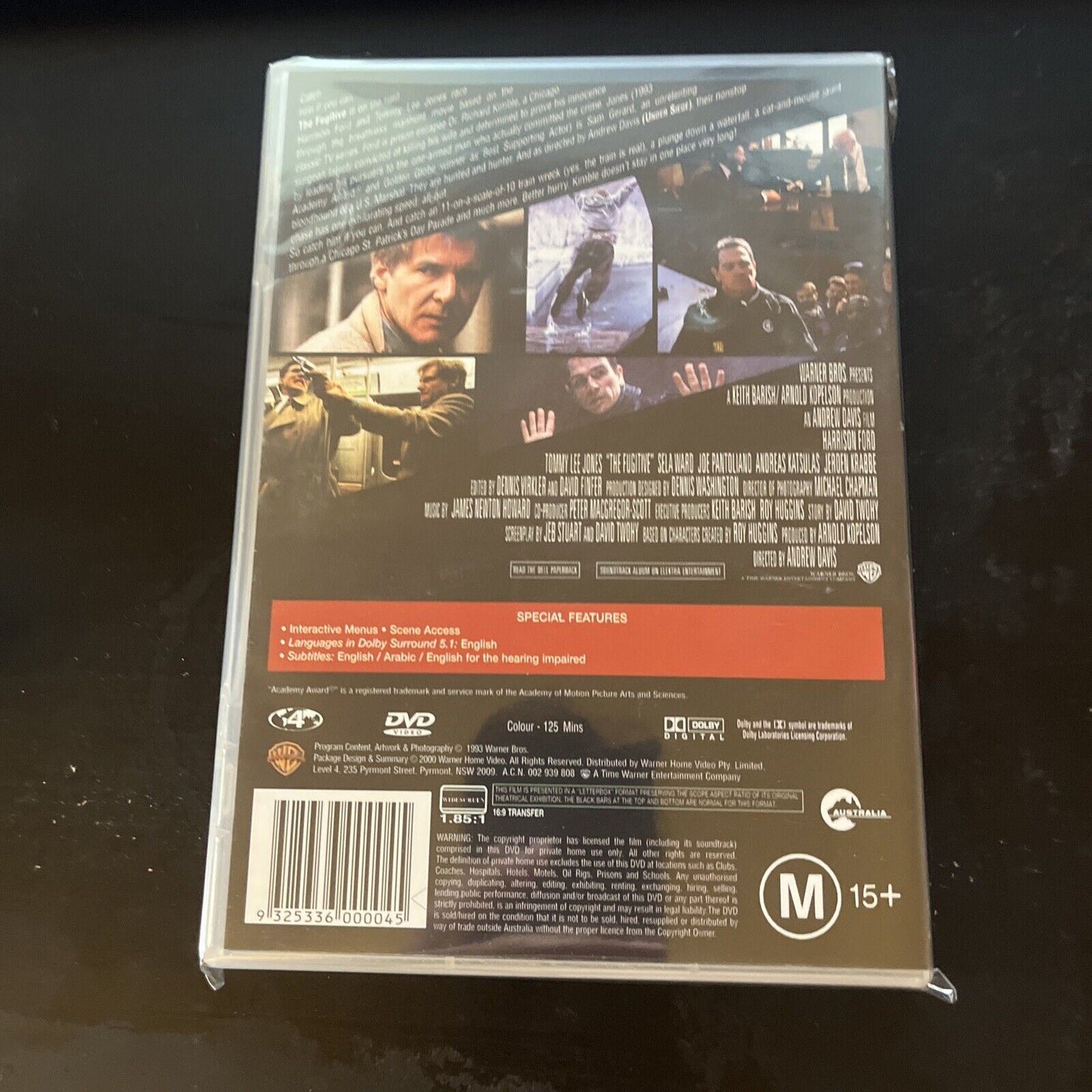 The Fugitive (DVD, 1993) Harrison Ford, Tommy Lee Jones, NEW Region 4