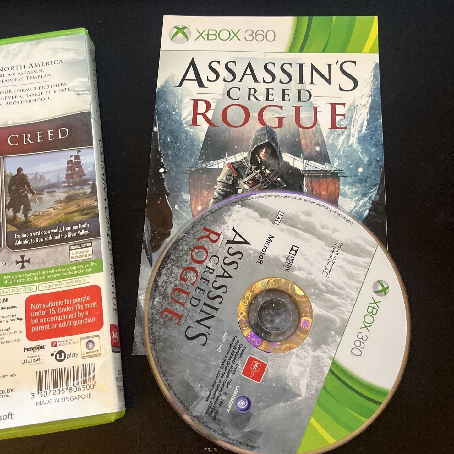 Assassin's Creed: Rogue - Xbox 360 PAL with Manual