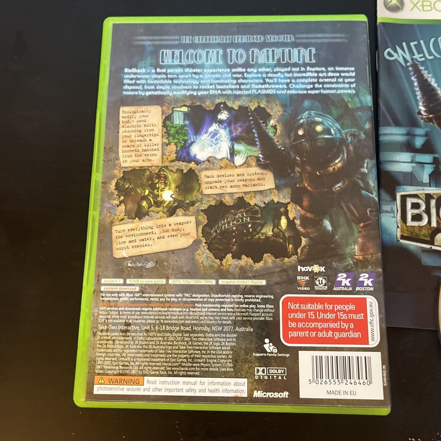 Bioshock Xbox 360 with Manual PAL