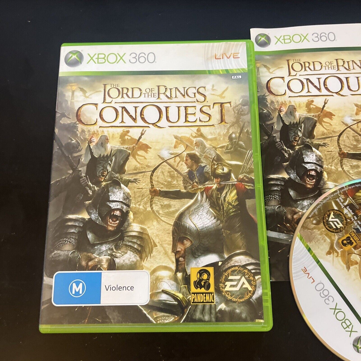 The Lord Of The Rings Conquest Xbox 360 - Complete With Manual PAL