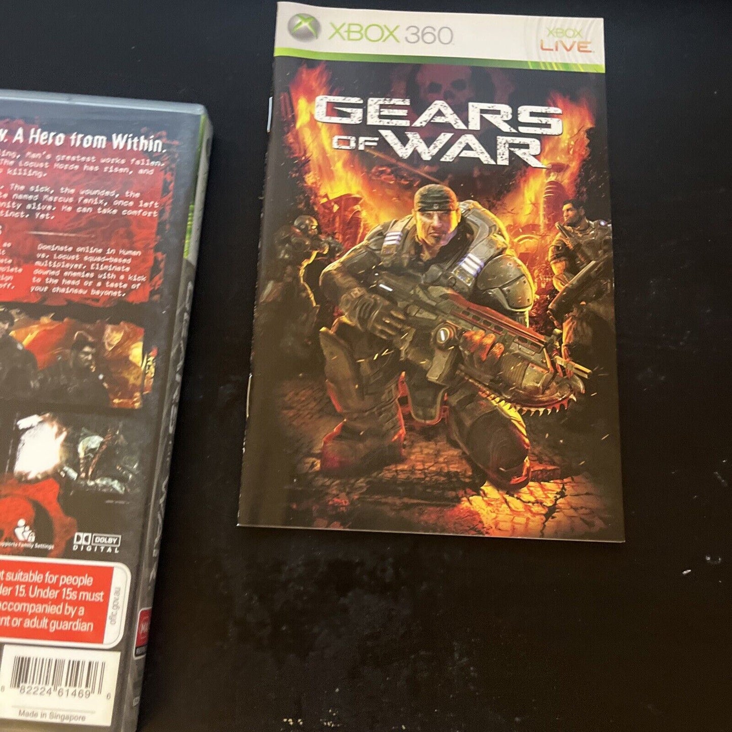 Gears Of War (Microsoft Xbox 360, 2006) with Manual PAL