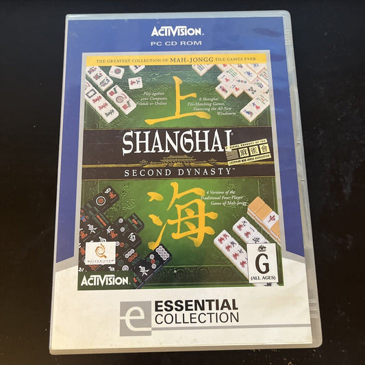 Shanghai Second Dynasty Mah-Jongg Games PC CDROM Game