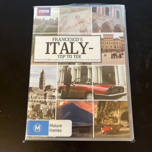 Francesco's Italy Top To Toe (DVD, 2008) Francesco da Mosto NEW Region 4