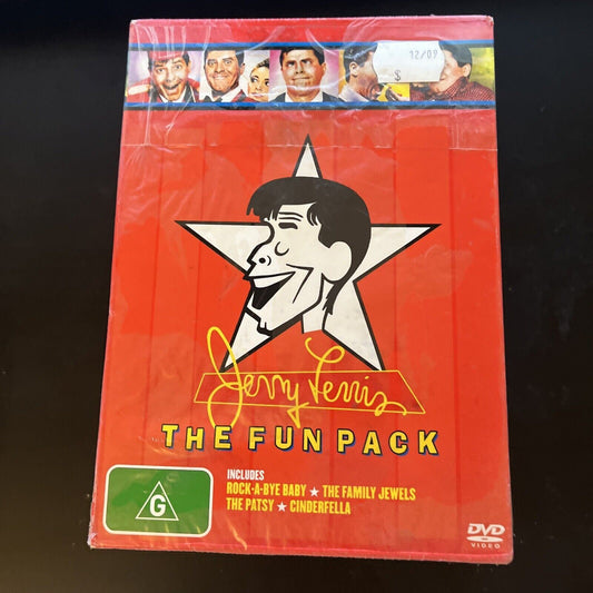 *New Sealed* Jerry Lewis - The Red Fun Pack (DVD, 1958, 4-Disc) Region 4