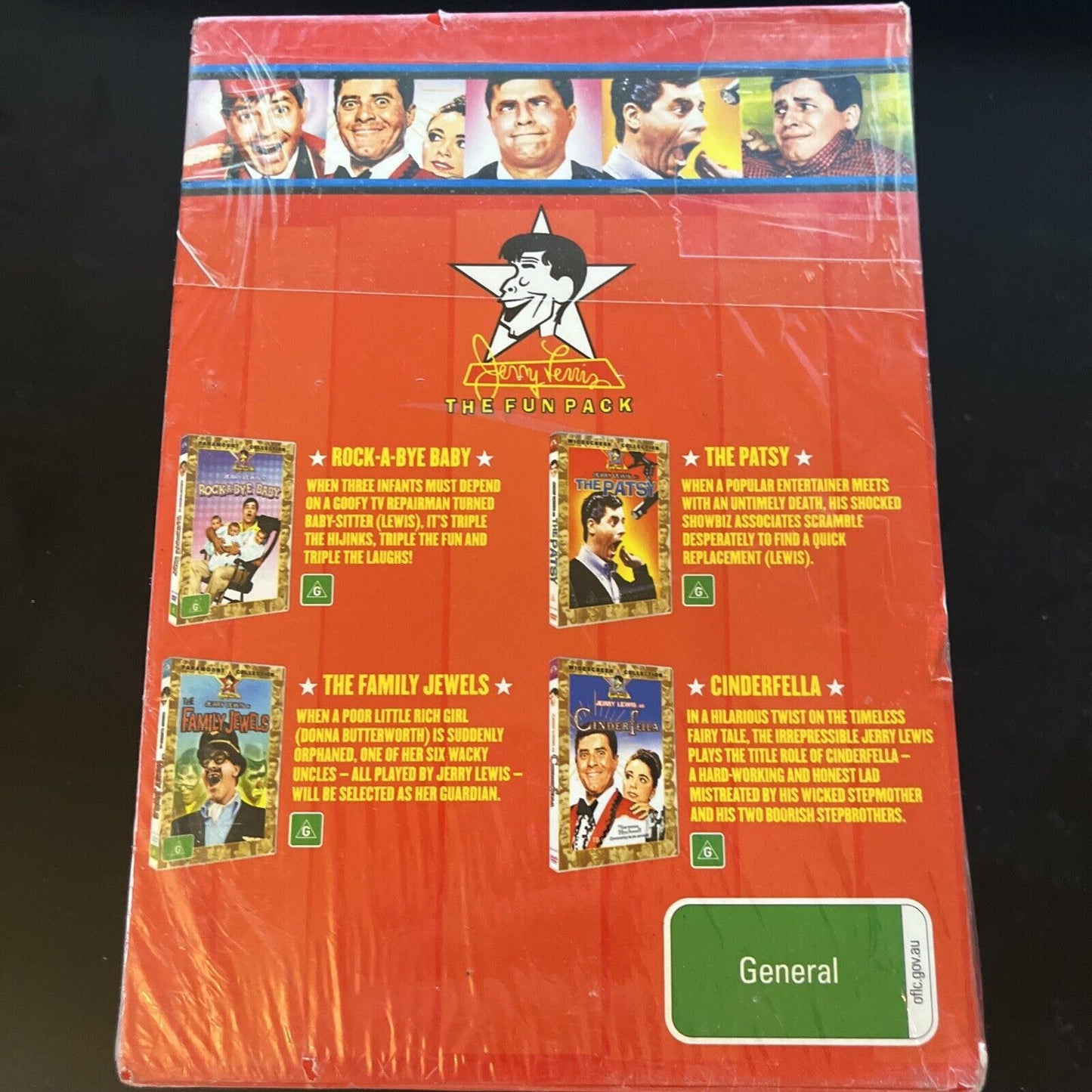 *New Sealed* Jerry Lewis - The Red Fun Pack (DVD, 1958, 4-Disc) Region 4