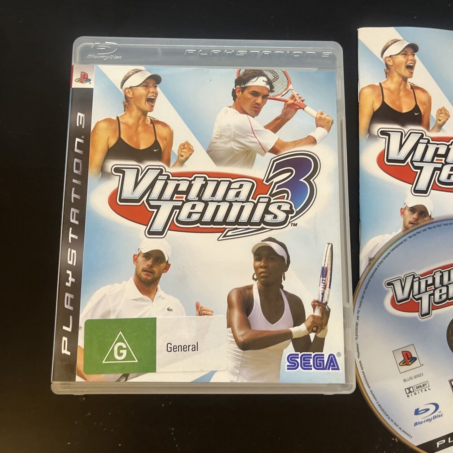 Virtua Tennis 3 - PlayStation 3 - PS3 Game with manual