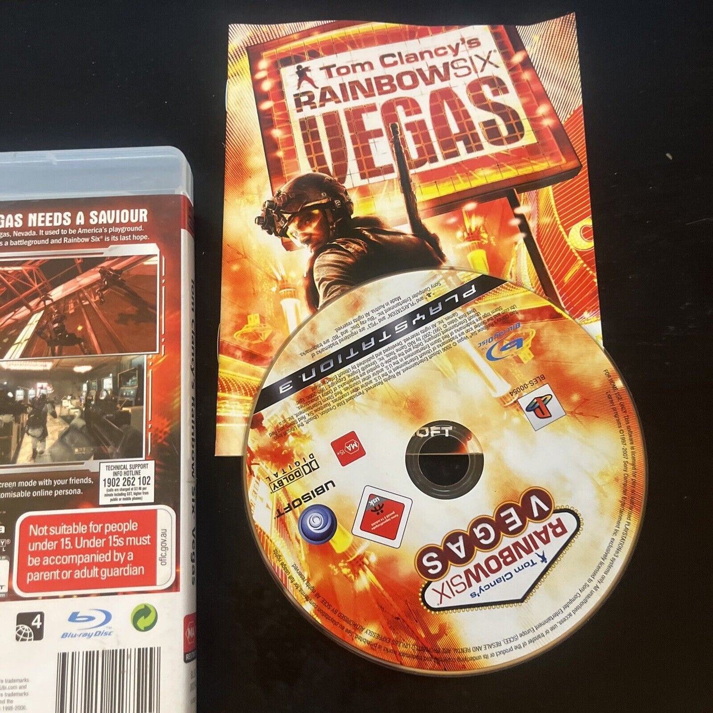 Tom Clancy's Rainbow Six Vegas PlayStation 3 PS3 - Complete With Manual