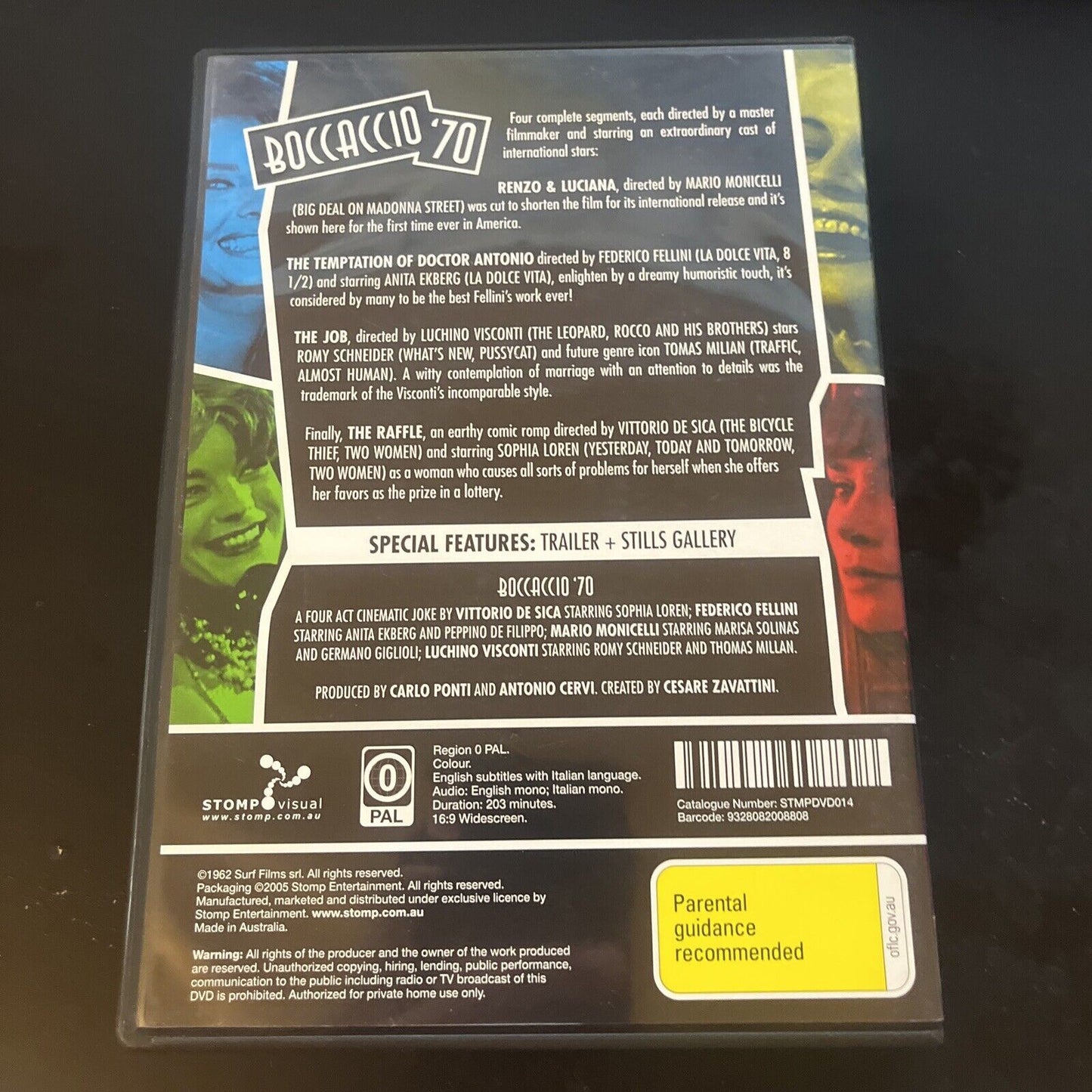 Boccaccio '70 (DVD, 1962) Marisa Solinas, Sophia Loren All Regions