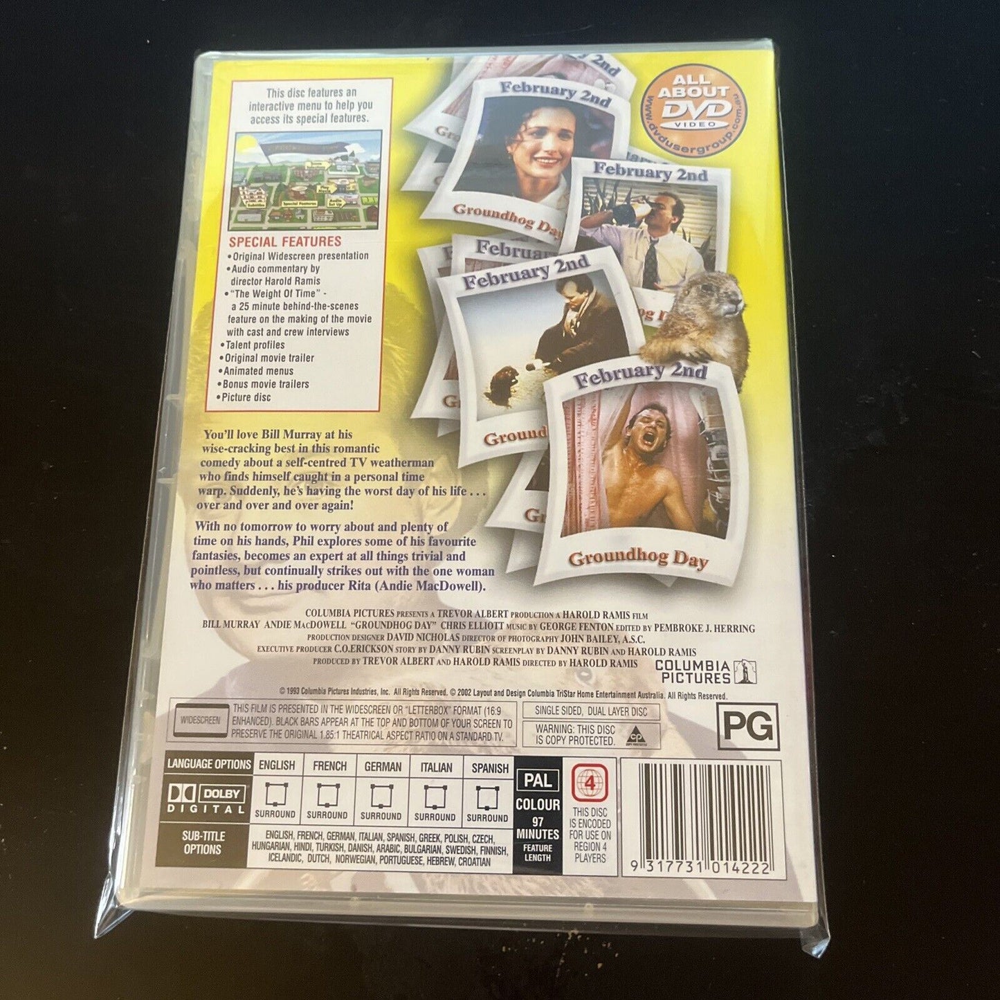 Groundhog Day (Collector's Edition, DVD, 1993) Bill Murray, NEW Region 4