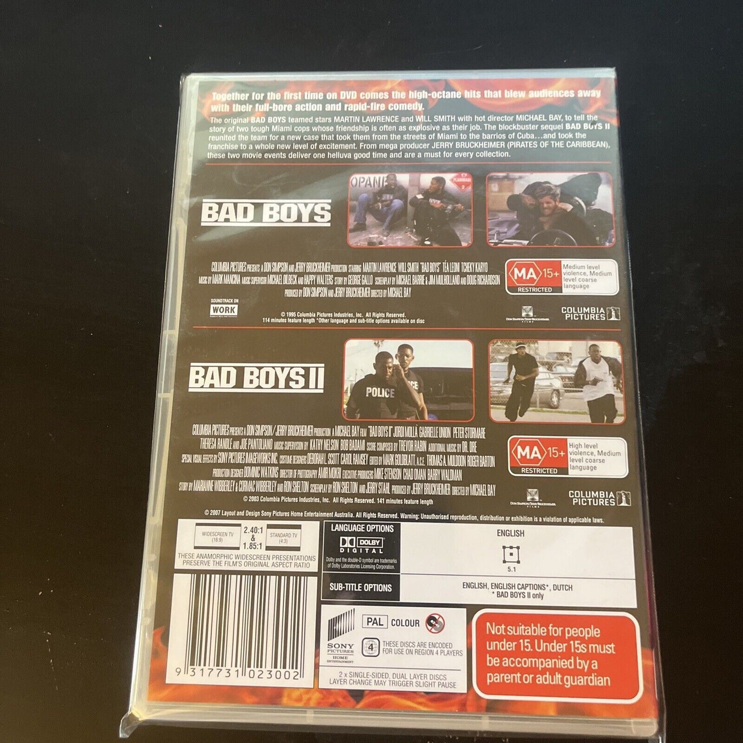 Bad Boys / Bad Boys 2 (Ultimate Collector's Edition (DVD, 2003) NEW Region 4