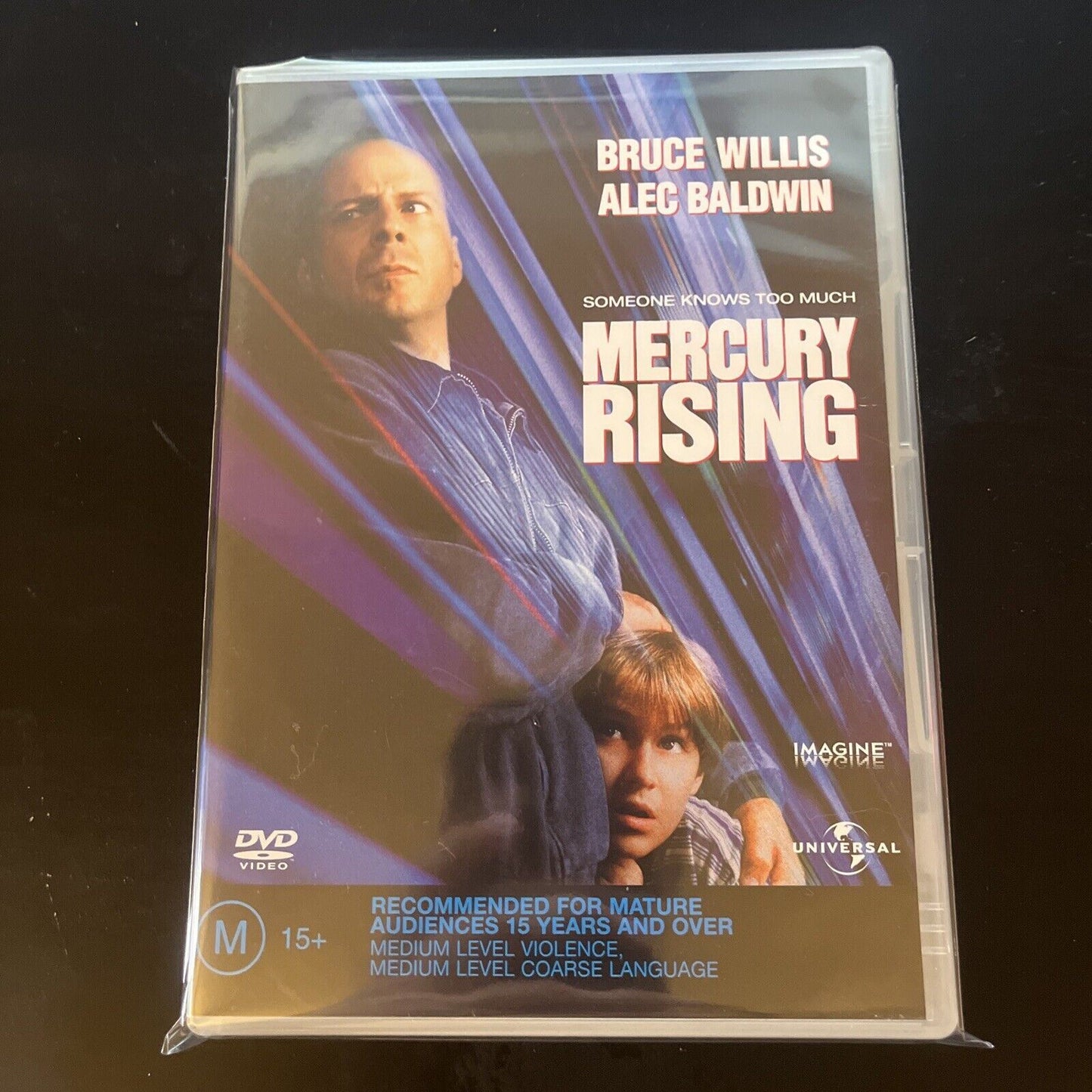 Mercury Rising (DVD, 1998) Bruce Willis, Alec Baldwin, NEW Region 4&2