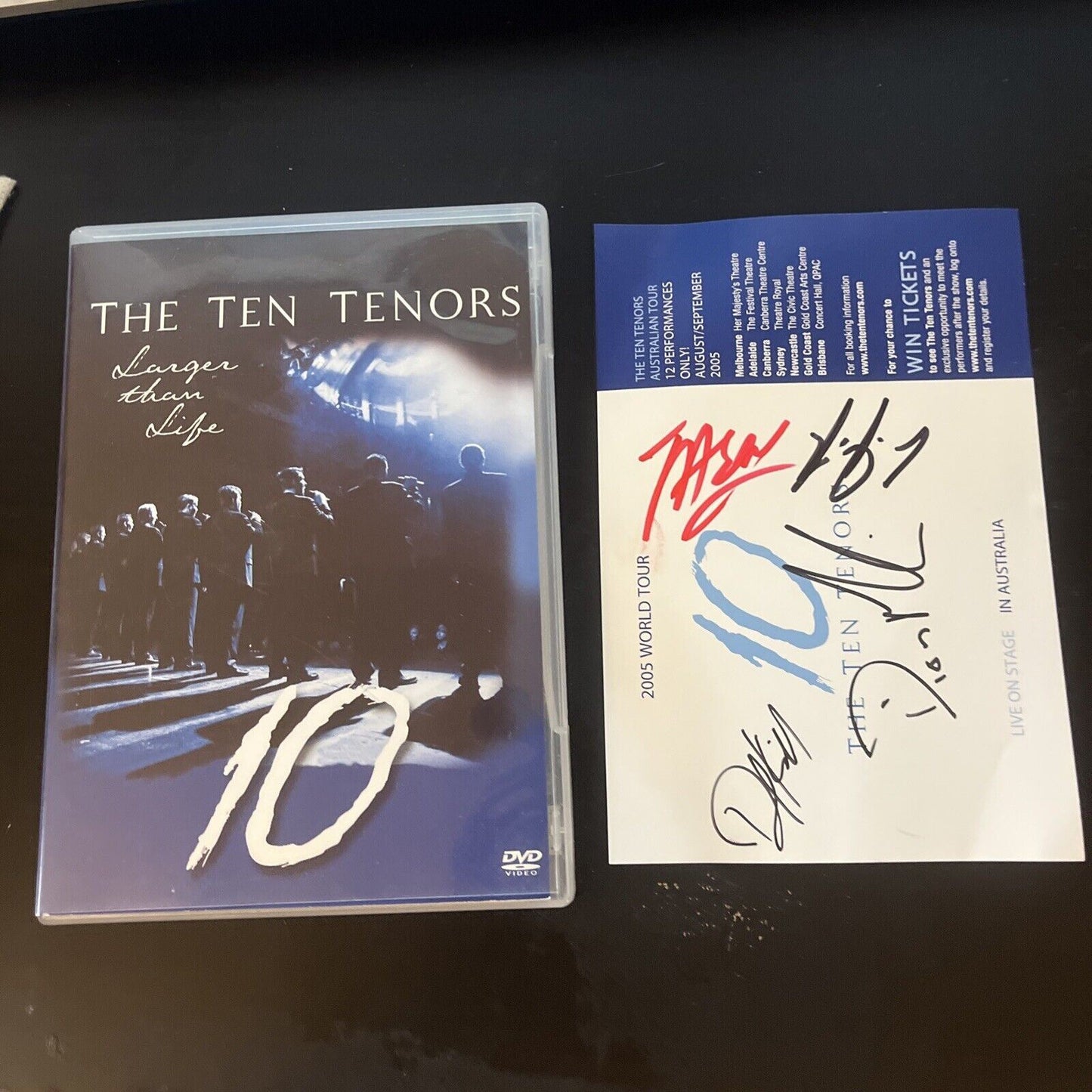 The Ten Tenors - Larger Than Life (DVD, 2004) All Regions *with 4 autographs*