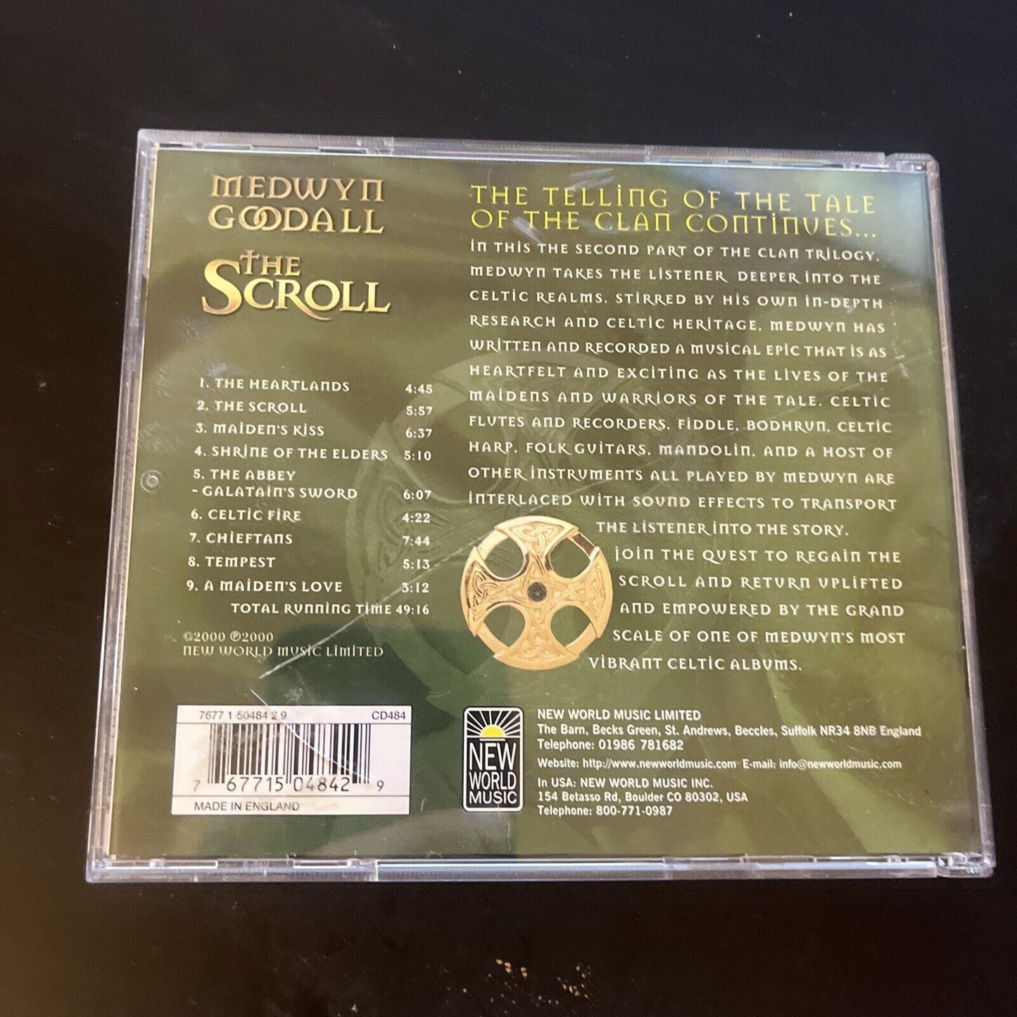 Medwyn Goodall - The Scroll - Part II of the Clan Trilogy (CD, 2000)