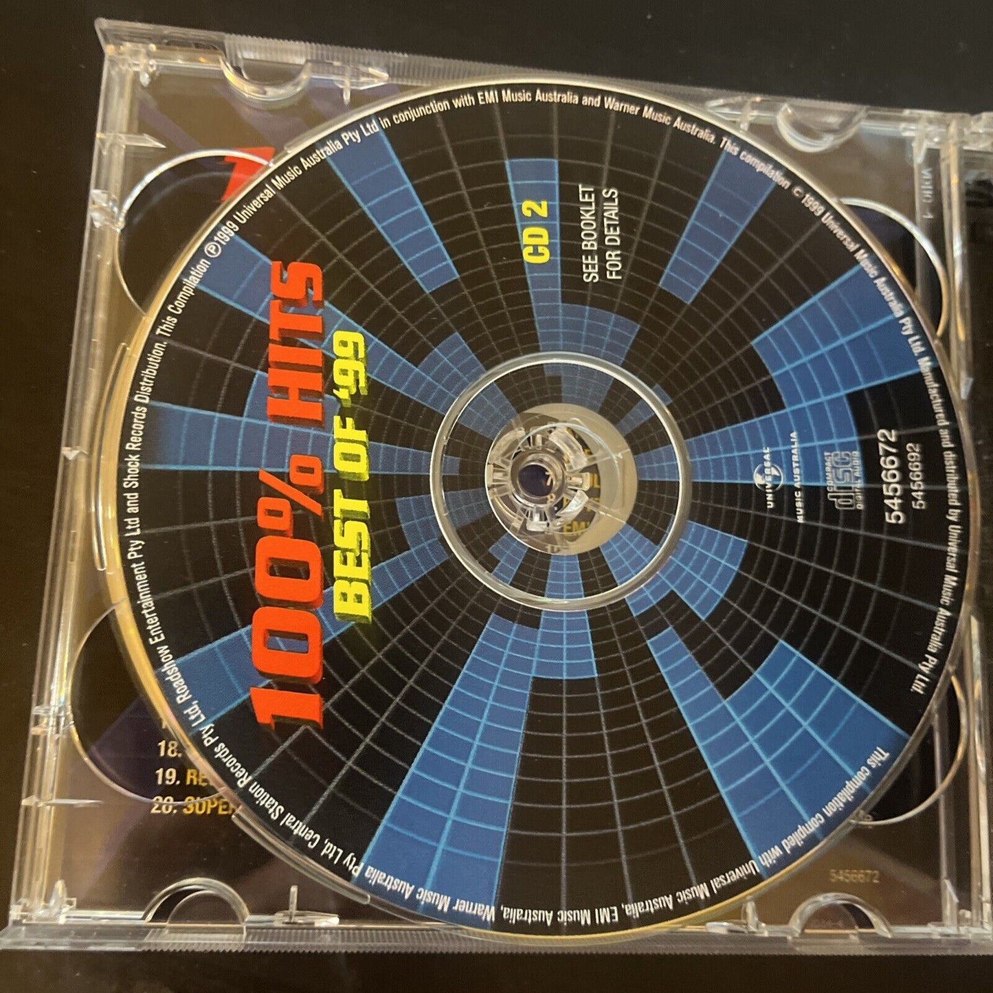 100% Hits - Best Of '99 (CD, 1999, 2-DIsc) The Spice Girls, U2, Robbie Williams)