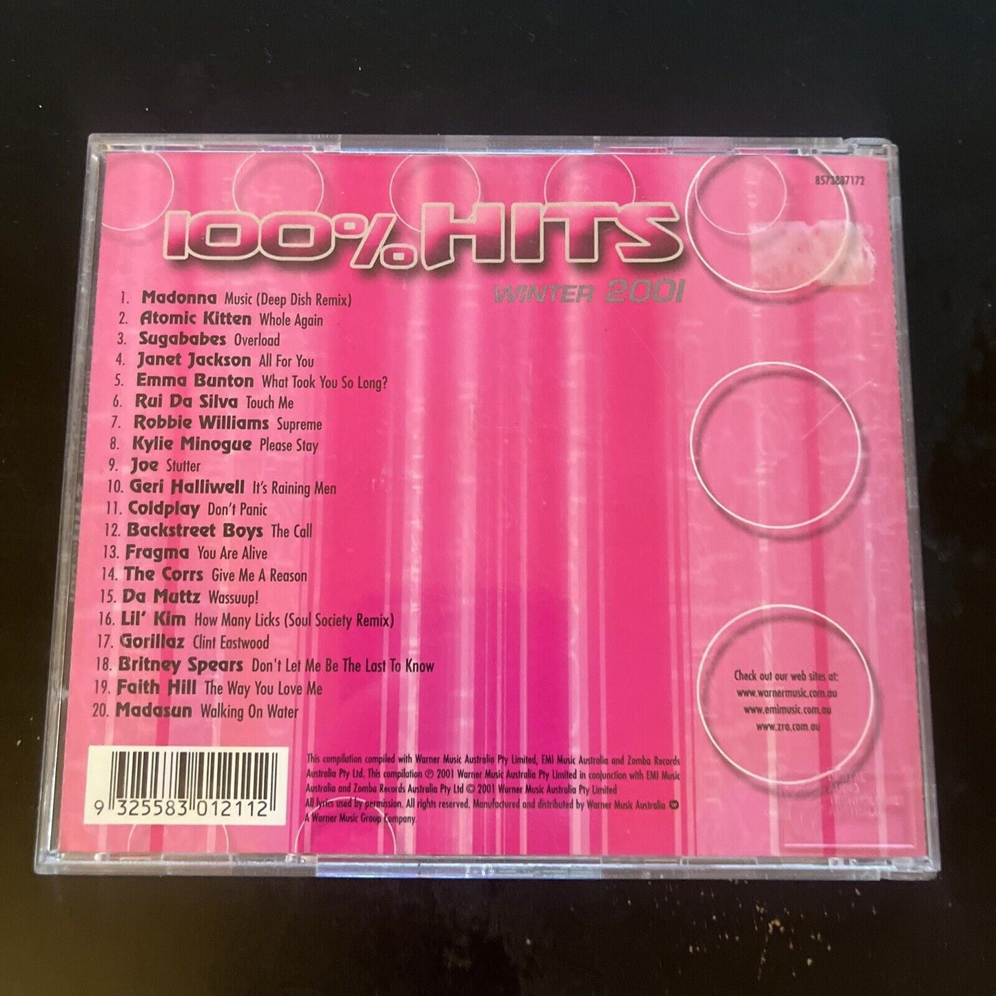 100 Hits Winter 2001 By Various Artists CD 2001 Retro Unit 100-hits-winter-2001-by-various-artists-cd-2001-retro-unit