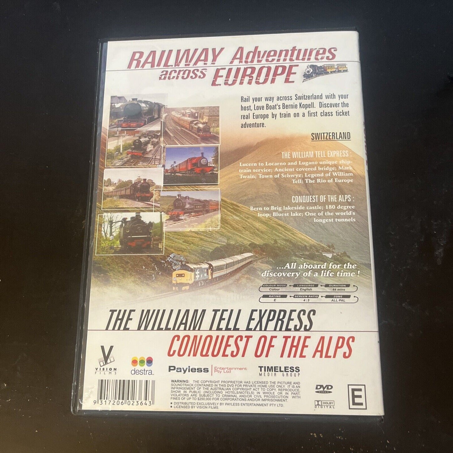 Railway Adventures Across Europe: The William Tell Express DVD All Regions